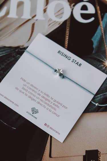 Pulsera Mini Star Hilo Gris - Atesorame
