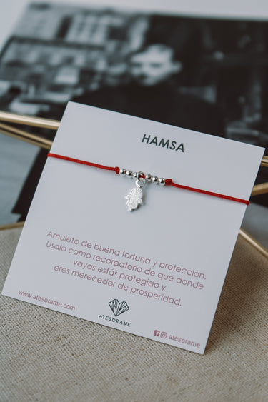 Pulsera Hamsa Hilo Rojo - Atesorame
