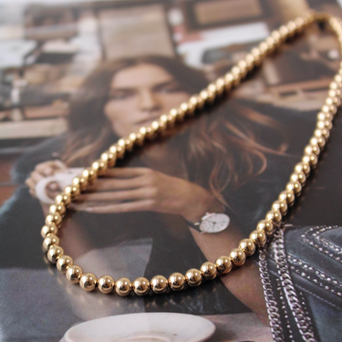 Collar Ball 5mm oro 14k