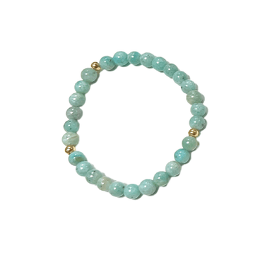 Pulsera Piedras Naturales Amazonita - Atesorame