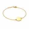 Pulsera Grabada Medalla 13mm Gold - Atesorame