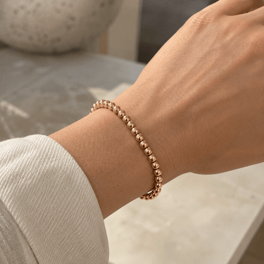 Pulsera Ball 4mm oro 14K - Atesorame