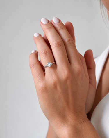 Anillo Moissanita Solitario 1,0 Quilate - Atesorame