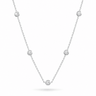 Collar Moissanita Elena 5 Silver - Atesorame