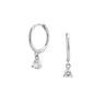 Argollas Punto De Luz Silver - Atesorame