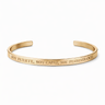 Esclava Manifiesta "Soy fuerte, soy capaz, soy perseverante" Gold - 4mm - Atesorame