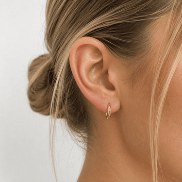 Argollas Oro 18k - 10 mm - Atesorame