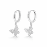 Argollas Mariposa Plata - Atesorame