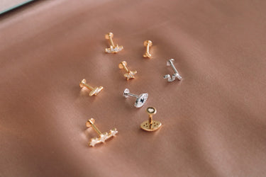 Piercing Proteccion Silver Tope Plano - Atesorame