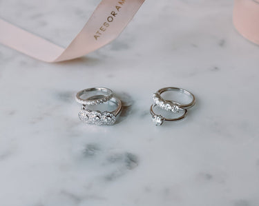 Anillo Moissanita Cintillo Banda - Atesorame