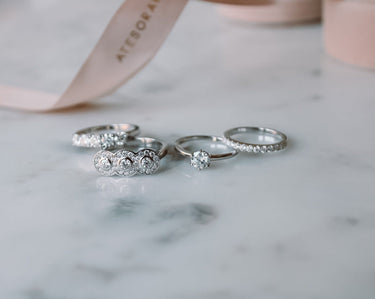 Anillo Moissanita Cintillo Banda - Atesorame