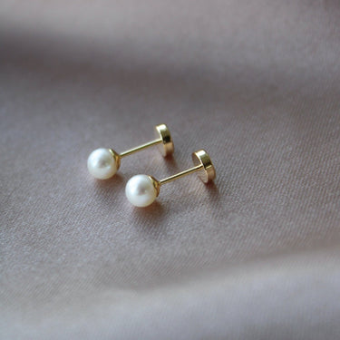 Cultured Pearl Openers 4mm 18K Gold