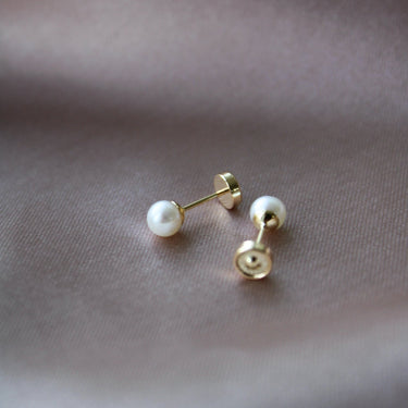 Cultured Pearl Openers 4mm 18K Gold