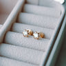 Abridores A Presion Oro 18k Estrella Hexagonal Zafiro de 4,5mm - Atesorame