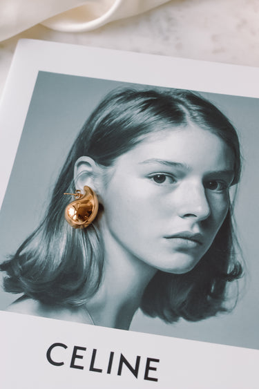 AROS OVERSIZE GOTA GOLD - Atesorame