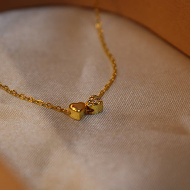 Collar Heart Love Gold - Atesorame