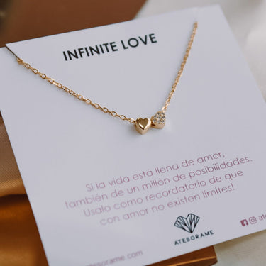 Collar Heart Love Gold - Atesorame