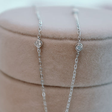 Collar Moissanita Elena Silver