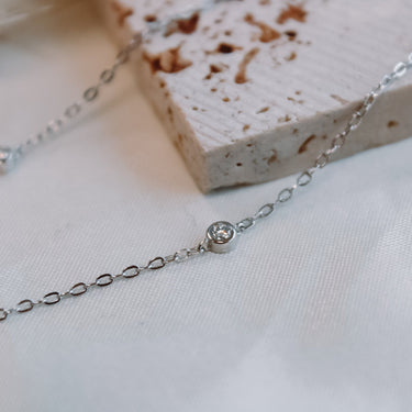 Collar Moissanita Elena Silver