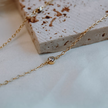 Collar Moissanita Elena Gold