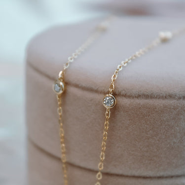 Collar Moissanita Elena Gold
