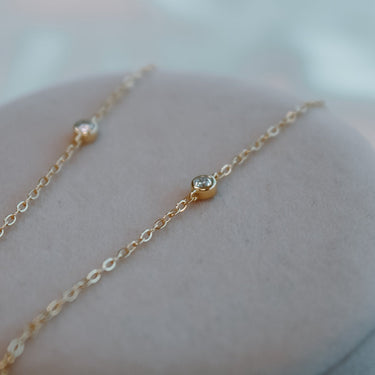 Collar Moissanita Elena Gold