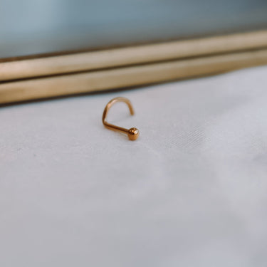 Piercing Nariz Titanio Dot Gold