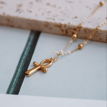 Collar Cruz Egipcia Gold