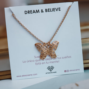Collar Mariposa Gold - Atesorame