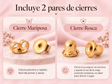 AROS SENSITIVE KIDS - MARIPOSA ROSA 8MM - Atesorame