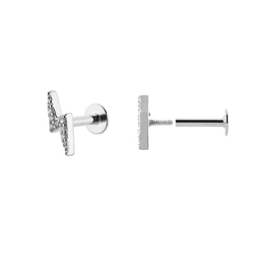 Piercing Rayo Silver Tope Plano