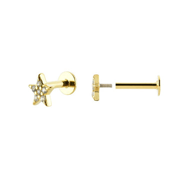Piercing Star Gold Tope Plano