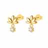 Aros Flor de Loto Circon - Atesorame