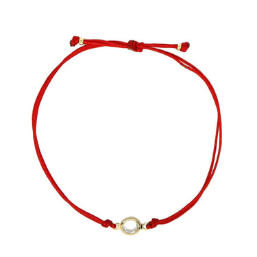 Shine red thread bracelet