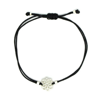 Black Mandala Thread Bracelet