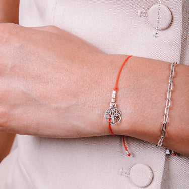 Pulsera Hilo Arbol De La Vida Rojo - Atesorame