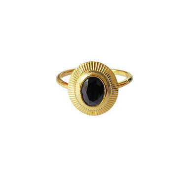 Hana Black Ring