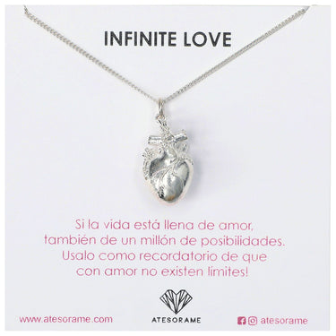 Collar corazón tridimensional - Atesorame