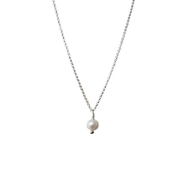 Mini Pearl Silver Necklace