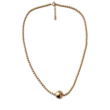 14K Gold Dome Necklace