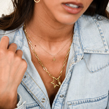 Chain Star Gold Necklace