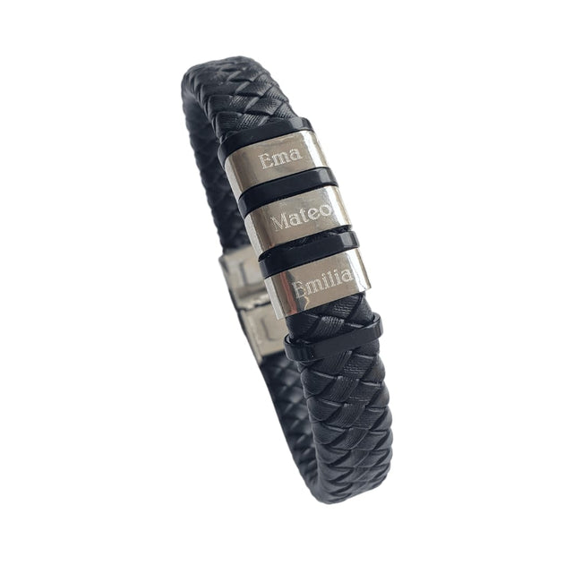Pulsera Personalizada Cuero Men
