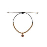Pulsera mostacillas gold ojo turco - Atesorame