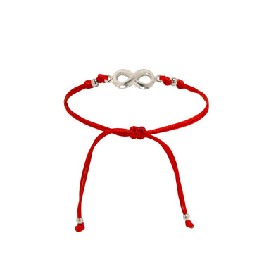 Red Infinite Silk Thread Bracelet