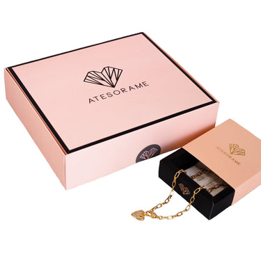 Pulsera piedras cuarzo rosa Lotus Flower - Atesorame