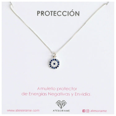Collar Punto de Luz Ojo Turco Plata - Atesorame