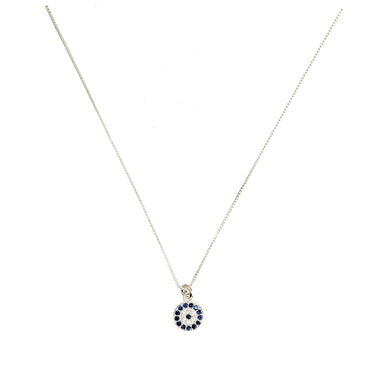 Collar Punto de Luz Ojo Turco Plata - Atesorame